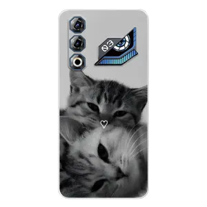 Чехол с рисунком кот на ZTE Nubia Neo 3 GT (Пара котов)