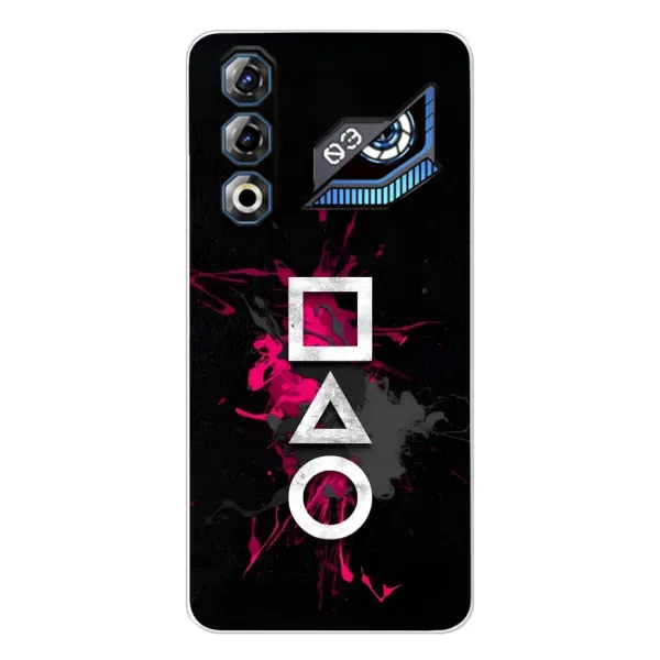Чехол с принтом «Символы Игра кальмара» для ZTE Nubia Neo 3 GT Чехол с принтом «Символы Игра кальмара» для ZTE Nubia Neo 3 GT