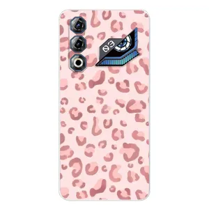 Чехол с розовым рисунком для ZTE Nubia Neo 3 GT (Розовый леопард)