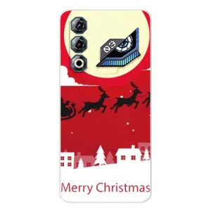 Рождественские Чехлы для ZTE Nubia Neo 3 GT (VPrint) (Санта с оленями)