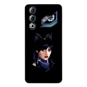 Чехлы Венсдей на ZTE Nubia Neo 3 GT Уэнсдей (AlphaPrint) (серьезная Уэнздей)