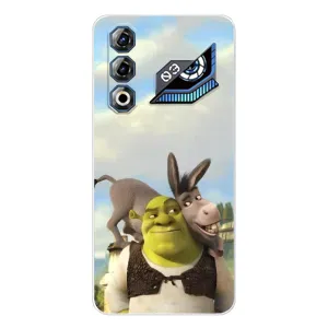 Чехол с мультфильмом Шрек на ZTE Nubia Neo 3 GT (Шрек и Осел)