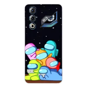Чехол Амонг Ас для ZTE Nubia Neo 3 GT (AlphaPrint) (Скины в космосе)
