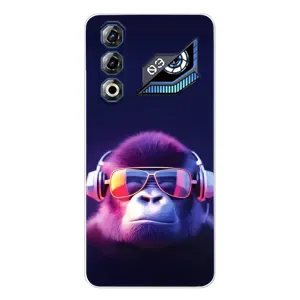 Чехол с Обезьянами ZTE Nubia Neo 3 GT - (AlphaPrint) (Стильная обезьяна)
