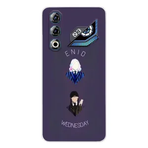 Чехлы Венсдей на ZTE Nubia Neo 3 GT Уэнсдей (AlphaPrint) (Уэнздей и подруга)