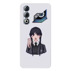 Чехлы Венсдей на ZTE Nubia Neo 3 GT Уэнсдей (AlphaPrint) (Уэнздей и Вещь)