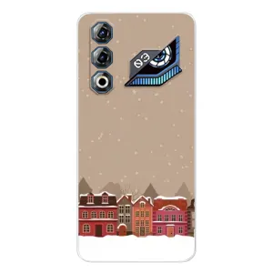 Новогодние, Праздничные Чехлы для ZTE Nubia Neo 3 GT - 2024 год (Зимний город)