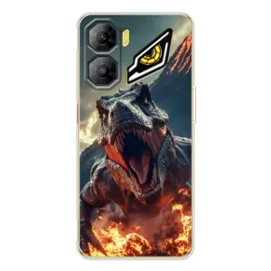 Чехол с картинкой «Хищники» для ZTE Nubia Neo 3 (Огненный динозавр)