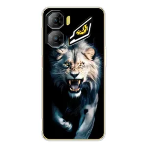 Чехол с картинкой «Хищники» для ZTE Nubia Neo 3 (Лев в темноте)