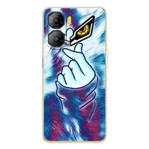 Чехол с принтом для ZTE Nubia Neo 3 (AlphaPrint - Знак сердечка) (Радужное сердце)
