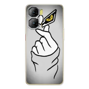 Чехол с принтом для ZTE Nubia Neo 3 (AlphaPrint - Знак сердечка) (Значок Love)