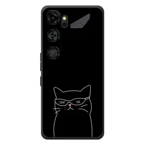 Чехол с рисунком кот на ZTE Nubia Neo 5 GT 5G (Равнодушный кот)