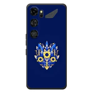 Чехлы для ZTE Nubia Neo 5 GT 5G Укр. Символика (AlphaPrint) (Цветочный Герб)