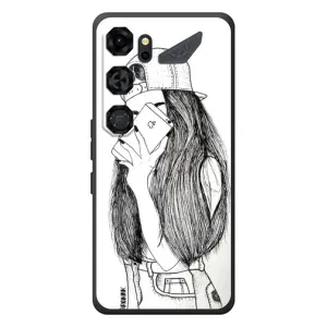 Чехол с печатью для ZTE Nubia Neo 5 GT 5G - (Мода) (AlphaPrint) (Фото девочки)