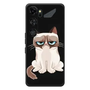 Чехол с принтом для ZTE Nubia Neo 5 GT 5G (AlphaPrint) Модные коты (Грустный кот)