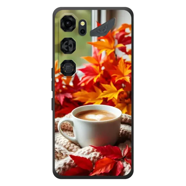 Чехол с принтом «Кофе и листья» для ZTE Nubia Neo 5 GT 5G