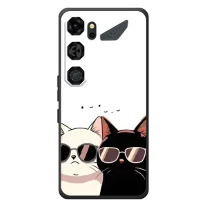 Чехол с рисунком кот на ZTE Nubia Neo 5 GT 5G (Коты в очках)