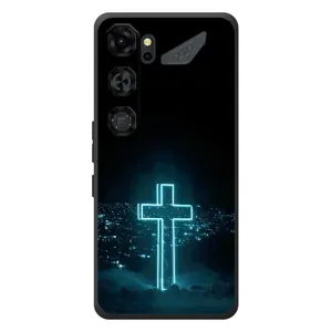 Чехол для ZTE Nubia Neo 5 GT 5G (AlphaPrint) - (Христианские) (Крест и город)
