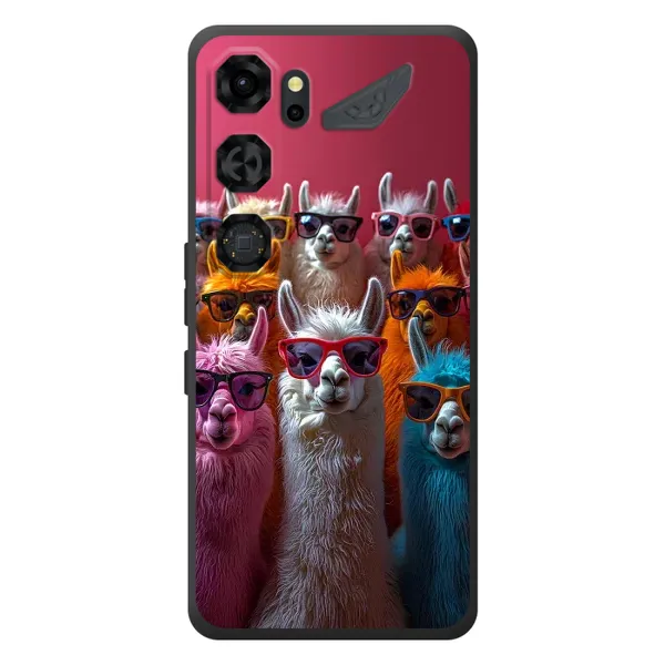 Чехол с принтом «Ламы в очках» для ZTE Nubia Neo 5 GT 5G