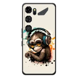 Чехол с Обезьянами ZTE Nubia Neo 5 GT 5G - (AlphaPrint) (Макака в наушниках)