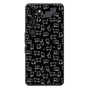 Чехол с принтом для ZTE Nubia Neo 5 GT 5G (AlphaPrint) Модные коты (Меленькие котики)