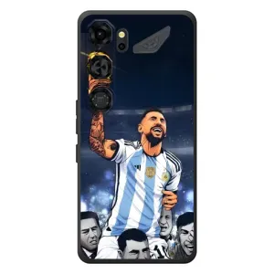 Чехлы для ZTE Nubia Neo 5 GT 5G (Leo чемпион) (AlphaPrint) (Месси с кубком)