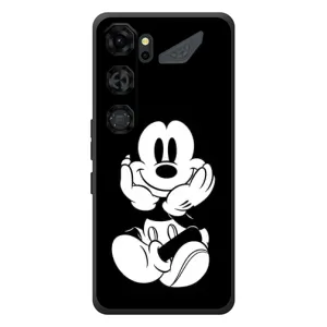 Эксклюзивный чехол для ZTE Nubia Neo 5 GT 5G (AlphaPrint - Мультяшные) (Микки на черном)