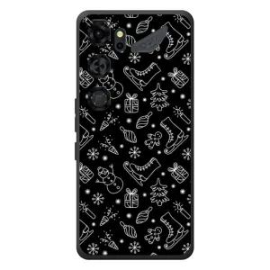 Новогодние, Праздничные Чехлы для ZTE Nubia Neo 5 GT 5G - 2024 год (Новогодний фон)