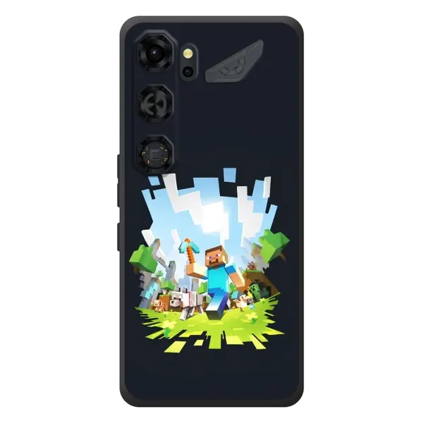 Чехол с принтом «персонажи Minecraft» для ZTE Nubia Neo 5 GT 5G