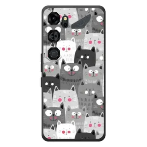 Чехлы с Котиками для ZTE Nubia Neo 5 GT 5G (VPrint) (Рисованные котики)