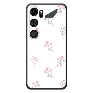 Чехол с розовым рисунком для ZTE Nubia Neo 5 GT 5G (Розовые цветы)