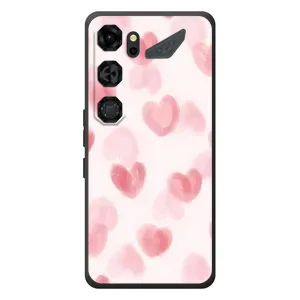 Чехол с розовым рисунком для ZTE Nubia Neo 5 GT 5G (Розовые сердечки)
