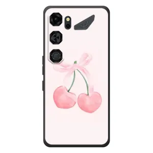 Чехол с розовым рисунком для ZTE Nubia Neo 5 GT 5G (Розовые вишни)