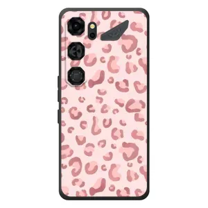 Чехол с розовым рисунком для ZTE Nubia Neo 5 GT 5G (Розовый леопард)