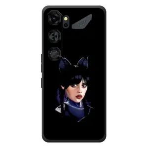 Чехлы Венсдей на ZTE Nubia Neo 5 GT 5G Уэнсдей (AlphaPrint) (серьезная Уэнздей)