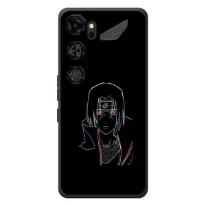 Чехлы на тему: Итачи Учиха для ZTE Nubia Neo 5 GT 5G (AlphaPrint) (силуэт Итачи)
