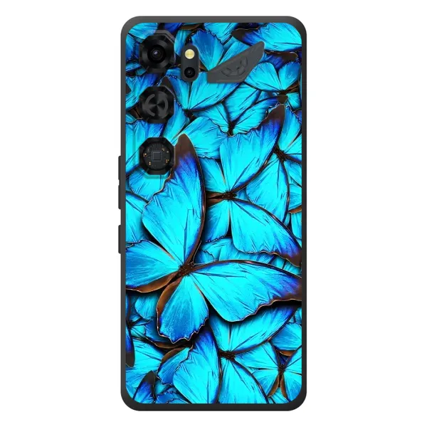 Чехол с принтом «Синие бабочки» для ZTE Nubia Neo 5 GT 5G