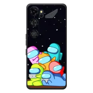Чехол Амонг Ас для ZTE Nubia Neo 5 GT 5G (AlphaPrint) (Скины в космосе)