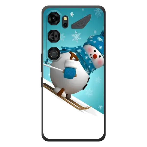 Чехол с принтом «Снеговик на лыжах» для ZTE Nubia Neo 5 GT 5G