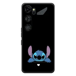 Чехол с принтом Стич на ZTE Nubia Neo 5 GT 5G (Стич на черном)