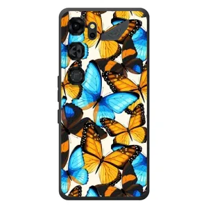 Чехол с принтом для ЗТЕ Нубиа Нео 5 ГТ 5Г - (Прикольные) (AlphaPrint) (Яркие бабочки)