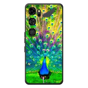 Чехол с птицами на ZTE Nubia Neo 5 GT 5G (VPrint) (Яркий Павлин)