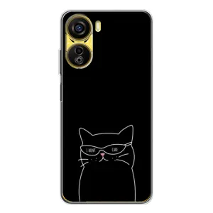 Чехол с рисунком кот на ZTE Nubia Neo 5G (Равнодушный кот)