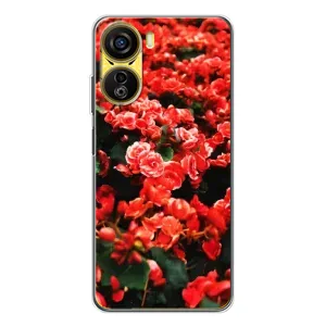 Чехлы с Цветами для ZTE Nubia Neo 5G (VPrint) (Цветы красные)