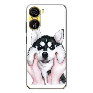 Чехлы с собаками для ZTE Nubia Neo 5G (VPrint) (Довольный Хаски)