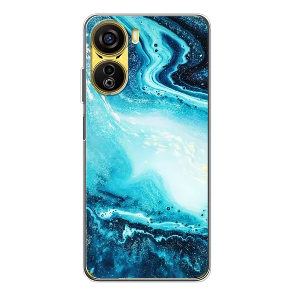 Чехол с принтом «Голубой мрамор» для ZTE Nubia Neo 5G
