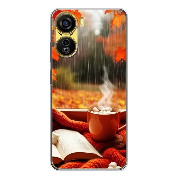 Чехол с принтом «Кофе и дождь» для ZTE Nubia Neo 5G