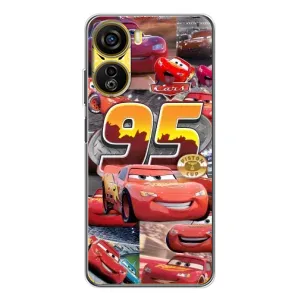 Силиконовый чехол Маквин для ZTE Nubia Neo 5G (Коллаж Молния Маквин)