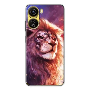 Чехол со Львом для ZTE Nubia Neo 5G (VPrint) (Красочный Лев)