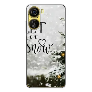 Новогодние, Праздничные Чехлы для ZTE Nubia Neo 5G - 2024 год (Let it snow)